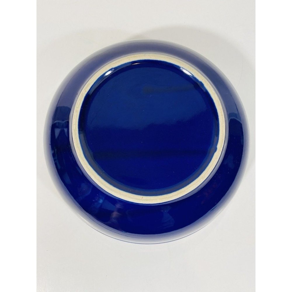 Pasta Bowl Blue 10" 28oz Bowl Fruit Bowl Centerpiece Console Cobalt Decor Cool - Picture 4 of 7